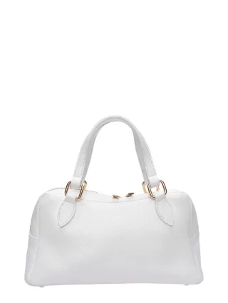 Roberta M Weiß Rindsledertasche