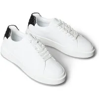 Calvin Klein Jeans CHUNKY CUPS LACE LTH BT AOP WN Sneaker Schnürschuh, Halbschuh, Freizeitsneaker mit Kontrastbesatz