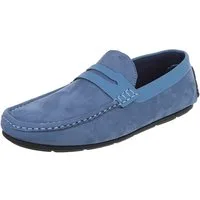 Coolwalk Herren Loafer Slipper in Veloursleder-Optik Slipper (91563777) Flach Slipper in Blau