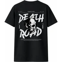 Banco T-Shirt Herren Kurzarmshirt mit großem Skull-Print, 100% Baumwolle Großer Rückenprint mit Totenkopf- & Statement-Design