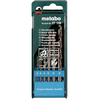 Metabo HSS-Co-Bohrerkassette - 6 teiliges Set - 627119000