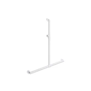 Hewi System 900 Duschhandlauf 900.35M40260VH 1250 x 1184 mm, weiß tiefmatt-Lichtgrau