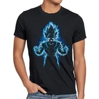 Print-Shirt Herren T-Shirt Songoku Max Power turtle ball z roshi dragon vegeta anime manga