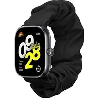 kwmobile Smartwatch-Armband Ersatz Armband für Xiaomi Redmi Watch 5 & 4 / Smart Band 8 Pro / Smart, Smartwatch Scrunchie Strap Schwarz