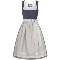 Nübler Trachtenkleid Midi Dirndl Katharina in Blau von Nübler - Rocklänge 60 cm