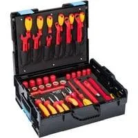 Werkzeug-Set 150/39 Hochvolt, schutzisoliert VDE, 39-teilig rot/gelb, 1/2", in L-BOXX