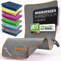 NirvanaShape Reisehandtuch Mikrofaser Handtücher Set, Badehandtuch, Reisehandtuch, Strandtuch, Ecktasche mit Reißverschluss, saugfähig, leicht, schnelltrocknend