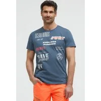 CAMP DAVID Rundhalsshirt aus Baumwolle