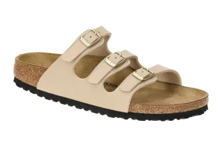 Birkenstock Damen Pantoletten Florida BS 1029265 Beige Sandcastle Anatomische...