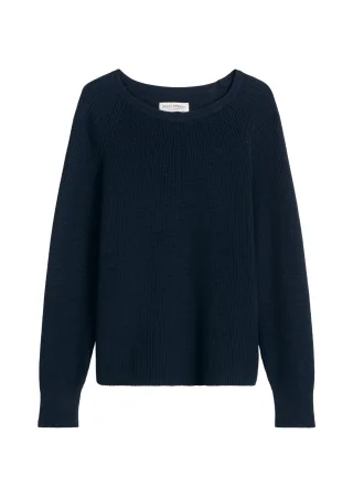Marc OPolo Casual - Rundhalspullover loose Night Sky - Gr. - XS