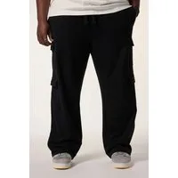 STHUGE Sweathose Sweat-Cargohose Baggy Fit Elastikbund Cargotaschen