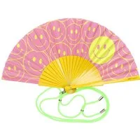 Giftcompany Dekoobjekt Fififan Fächer Smile rosa/gelb 23cm