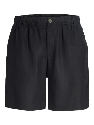 JACK&JONES - JPSTBILL LAWRENCE LINEN SHORTS REG LN Black - Gr. - S