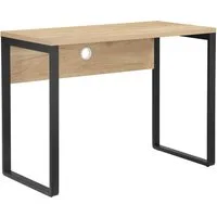 OTTO home Schreibtisch Moid, Computertisch, Kabeldurchlass, Metallkufen, Breite 100 cm