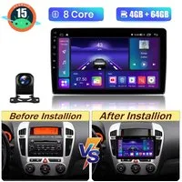 A-Sure Für Kia Ceed ED 2006-2009 4+64GB Android 15 Carplay Radio GPS Navi DSP Autoradio (Digitalradio (DAB), FM, AM, RDS, 1280*800 IPS Screen/8-Core CPU)