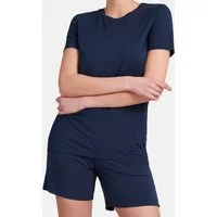 Schiesser Pyjama Modal (Set, 2 tlg) Schlafanzug - Lounge T-Shirt und Bermuda Hose im Set
