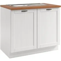 Home affaire Spülenschrank Teramo Breite 100 cm, inkl. Einbauspülbecken