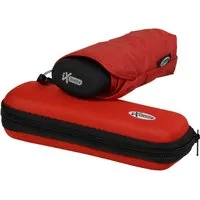 iX-brella Taschenregenschirm Super-Mini-Schirm - winziger Regenschirm im Etui, klein