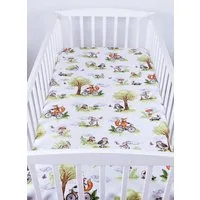 BabyLux Spannbettlaken SPANNBETTLAKEN 70x140 Spannbetttuch Baumwolle Kinder Baby Babybett, 132. Fuchs 70x140 cm