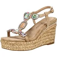 Alma en Pena ALMA EN PENA Sandalen Veloursleder/Textil Keilsandalette