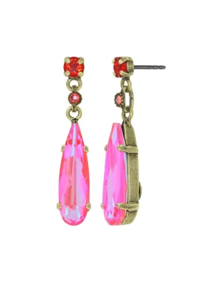konplott - Ohrringe baumelnd - Daily Desire pink
