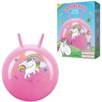 John GmbH Hüpfball John Sprungball Einhorn mit 2 Griffen Ø45-50cm