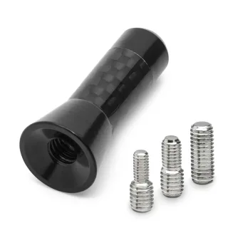 Premium Carbon Design Mini 3,5cm Kurzstab Stab Antenne Radio für viele Fahrzeuge