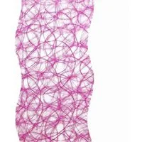 Deko AS Tischläufer Sizoweb Tischband Wellenschnitt pink ca. 25 cm Rolle 25 Meter 64W 019 (1-tlg, 1 Rolle Tischläufer), Strapazierfähig