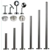 StahlFux Endpfosten Edelstahlpfosten Geländerpfosten, (Spar-Set, 1-St., Weiterverarbeitung), Ø 100 mm / 6 mm verschweißt für sichere, belastbare Verankerung