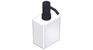 Giese Lotionspender Standmodell schwarz matt, 39015-14 39015-14