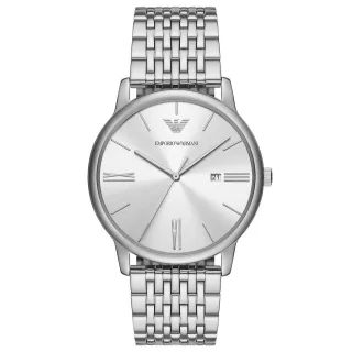 Emporio Armani Minimalist Silber Herren Armbanduhr AR11599