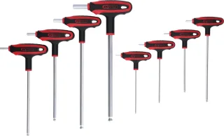 KS Tools T-Griff-Innensechskant-Kugelkopf-Schlüssel-Satz, 8-tlg - 151.8155