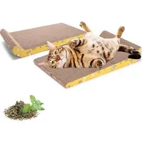 nobleza Kratzbrett 2 Stücke katzen kratzbrett mit Minze