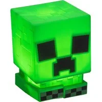 Paladone Dekolicht Squishy Glo Silikon Lampe Creeper aus Minecraft, LED fest integriert, 3 Helligkeitsstufen, 3 Stunden Nachtlicht Modus
