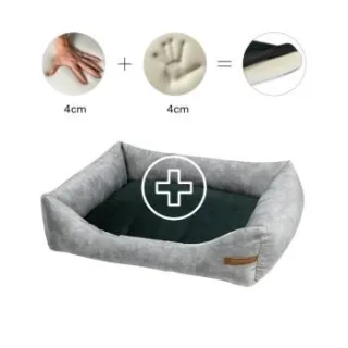 Rexproduct Otto Orthopädisches Hundebett Grau S-XL dunkelgrün L
