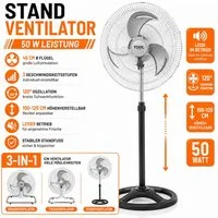 Ertex Standventilator Standventilator 3 in 1 Luftkühler45W Leise 45 cm Ventilator