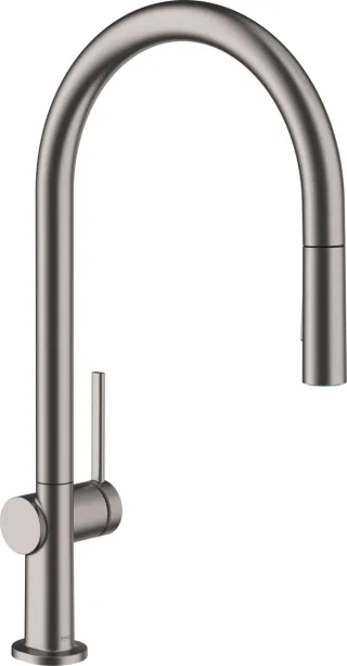 Hansgrohe Spültischmischer 210 Talis M54 Eco Ausziehbrause 2jet Brushed Black Chrome,72842340 72842340