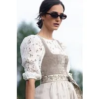 MarJo Dirndl Samt Dirndl 2tlg. - LEOPOLDSDORF II - taupe