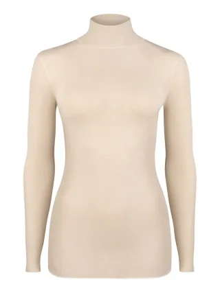 NUR DIE Damen Longsleeve Highneck mit Kaschmir - Light & Warm