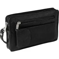 DrachenLeder Handgelenktasche OTJ502X DrachenLeder Handgelenktasche farbig (Handgelenktasche), Handgelenktasche Leder, tan, braun ca. 20cm x ca. 12cm