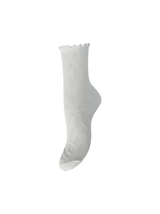 PIECES - PCTHERESE POINTELLE SOCKS NOOS Bright White