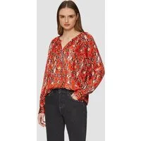 s.Oliver Langarmbluse Bluse Satinbluse im Relaxed Fit