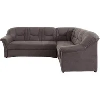 DOMO collection Ecksofa SARAFINA 240x190 cm, auch mit Federkern für mehr Sitzkomfort!, whlw. mit Bettfunktion, elegantes Design, L-Form
