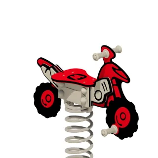 Federwippe Spielplatz PRO Quad Dustey - Wetterfestes Federgerät für Kinder ab 3 Jahren - Robustes Spielgerät für Garten & öffentliche Anlagen Wickey