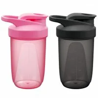 FOUORTUNATE-BEE Protein Shaker Shaker 2er Set 400ml Protein Shaker mit Skala Fitness Becher, Shaker für Fitness Studio Büro Reisen Protein Shake Smoothie
