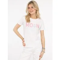Zwillingsherz T-Shirt "MoinZH" Kurzarm, Rundhalsausschnitt, Stickerei, Baumwollmischung