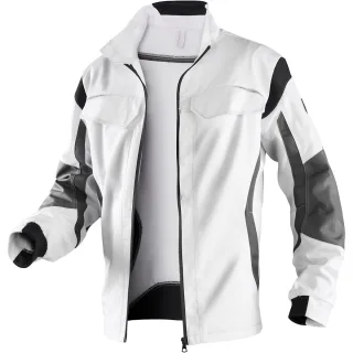 KÜBLER PULSSCHLAG Jacke Herren weiß/anthrazit 50 - 1324 5365-1097-50