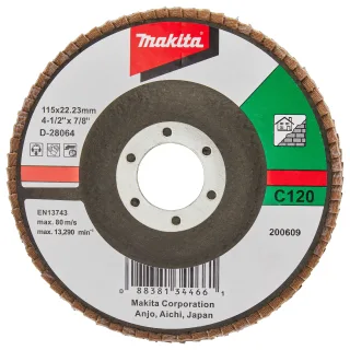 Makita Fächerschleifscheibe 115mm C120F - D-28064