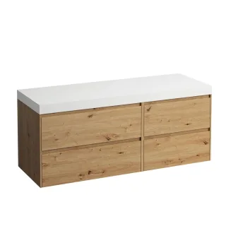 Laufen Waschtischunterschrank und Waschtisch-Platte LANI 495x1370x580 H4045801122671