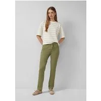 s.Oliver Chinos Hose Slim Fit-Hose aus Baumwollsatin
